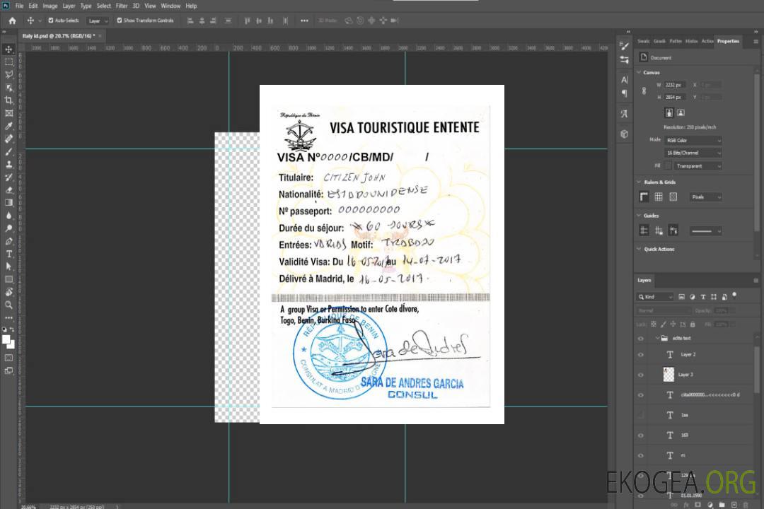 Visa touristique COTE D'IVOIRE, TOGO, BENIN, BURKINA FASO template Visa touristique COTE D'IVOIRE, TOGO, BENIN, BURKINA FASO template